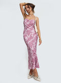 Abeila Strapless Maxi Dress Pink