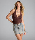 Viva La Friday Halter Crop Top