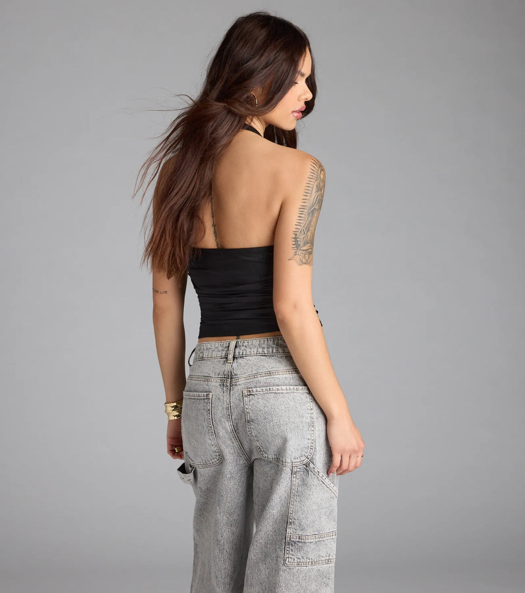 Major Vibe Plunge Halter Top
