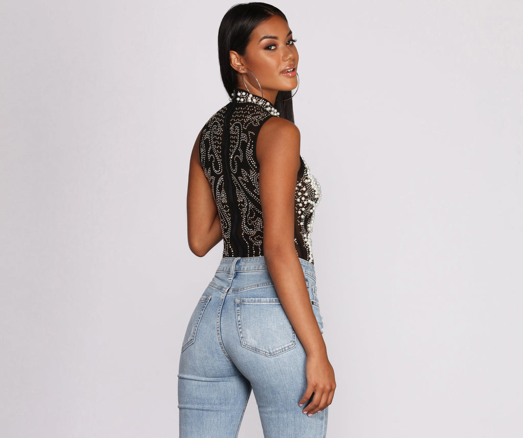Pearl Ambition Sleeveless Bodysuit
