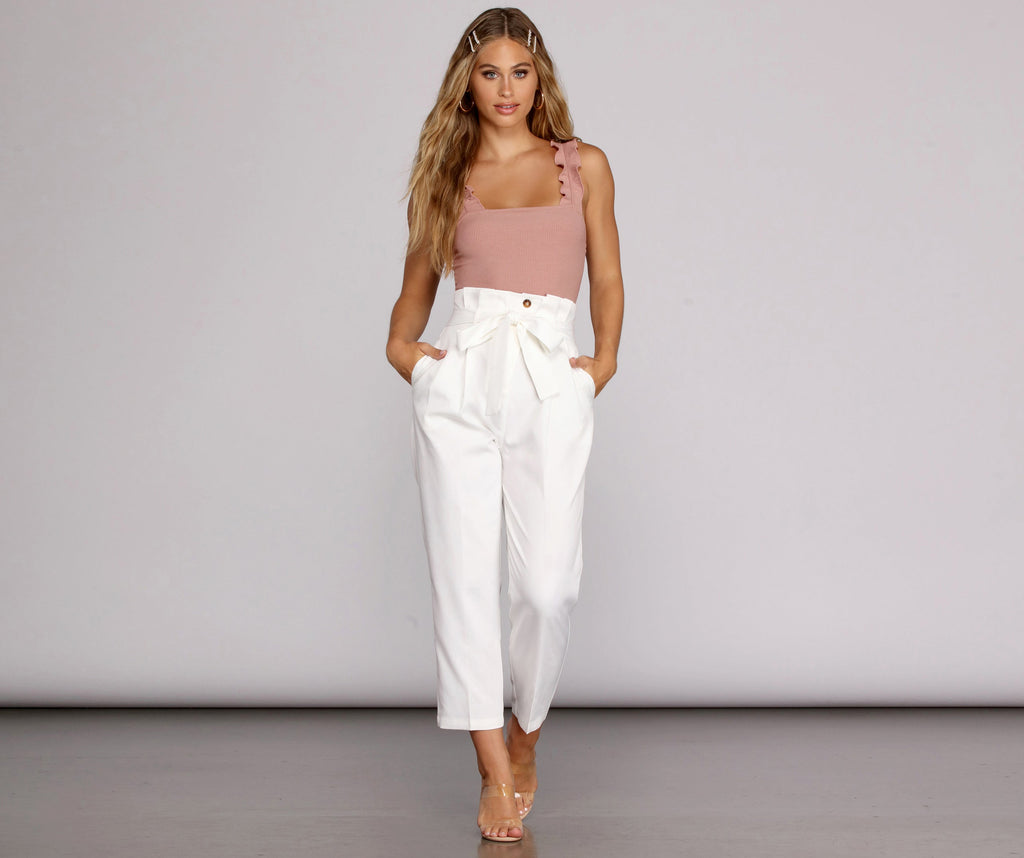 Ruffle Knit Up Bodysuit