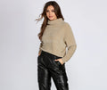 Cozy In Chenille Turtleneck Sweater