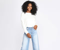 Brushed Knit Boat Neck Pullover