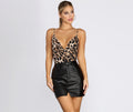 Keep It Fierce Leopard Print Bodysuit