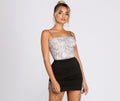 Sent From Above Snake Print Bodysuit