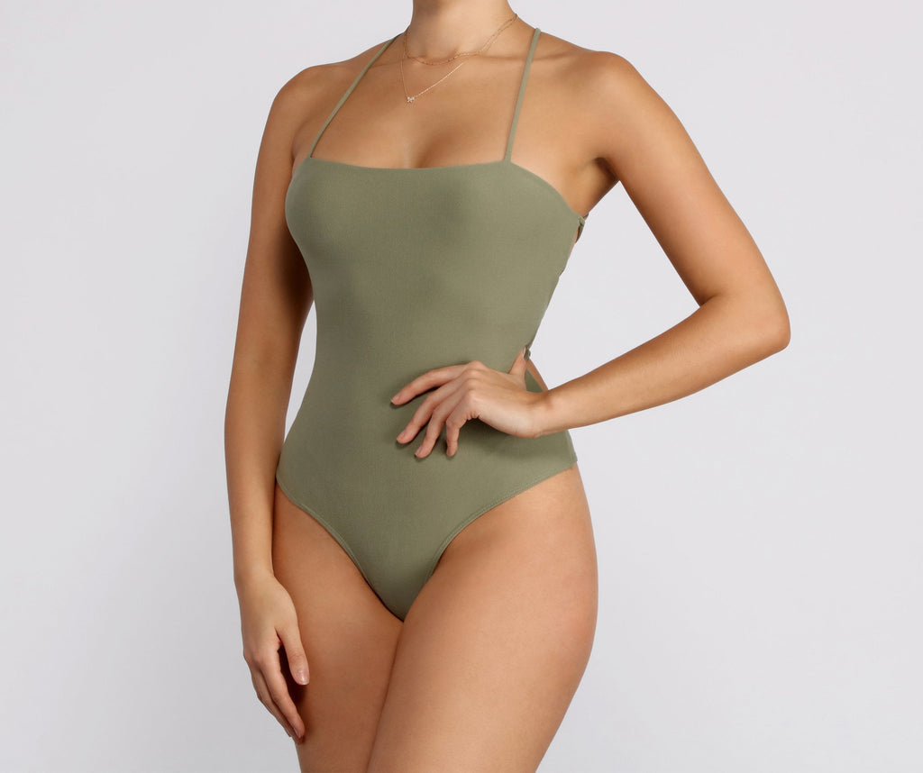 Looking Good Lace Up Bodysuit