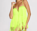 Forever Fab In Fringe Bodysuit