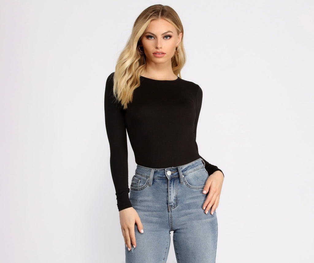 Never Basic Open Back Bodysuit