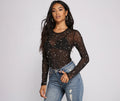 Glam Goals Mesh Rhinestone and Pearl Bodysuit