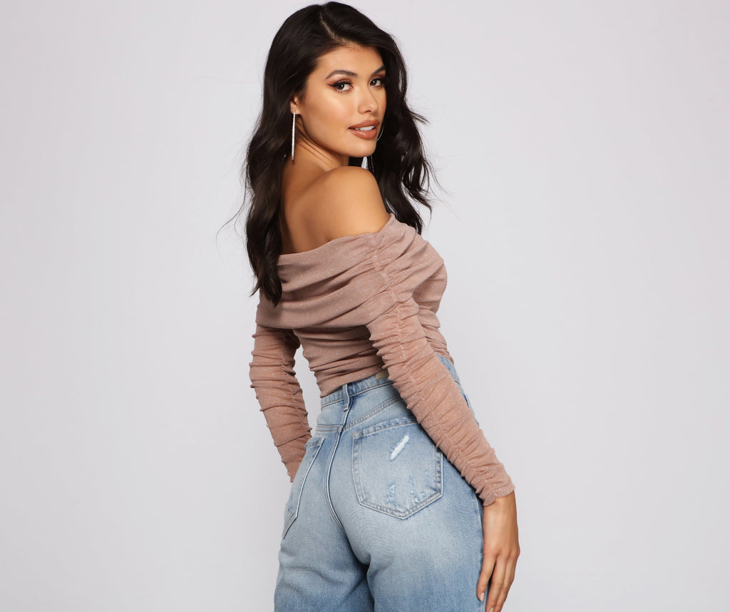 Shimmer Goals Shirred Bodysuit