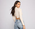 Totally Basic Vibes Ribbed Crop Top