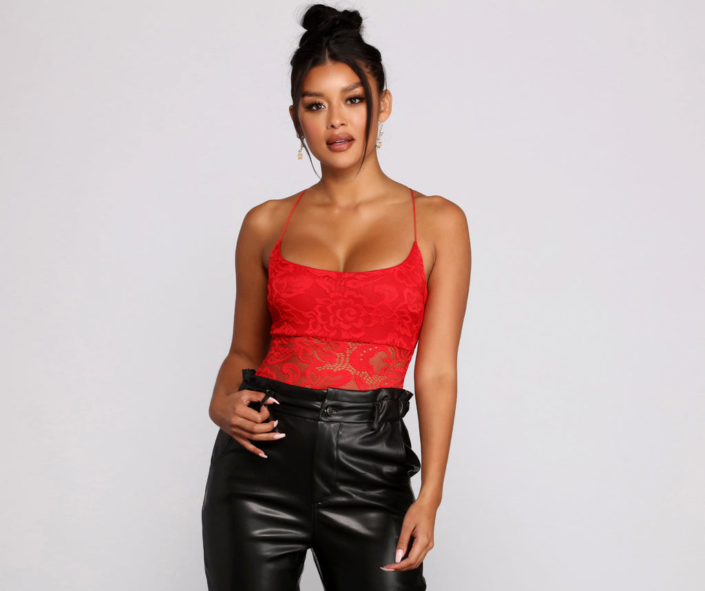 Sultry Sheer Lace Bodysuit
