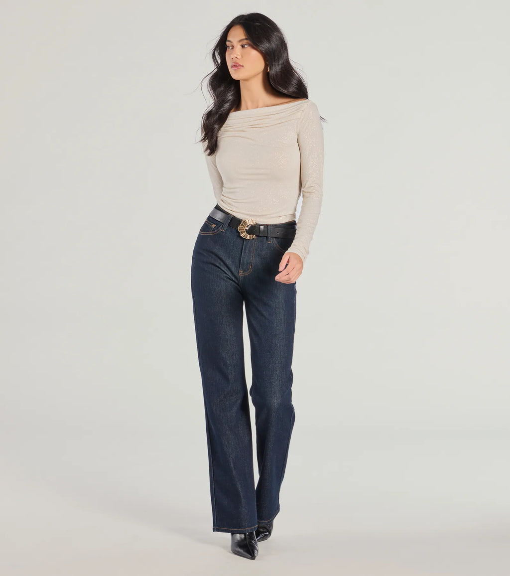 Love To Shine Glitter Long Sleeve Top