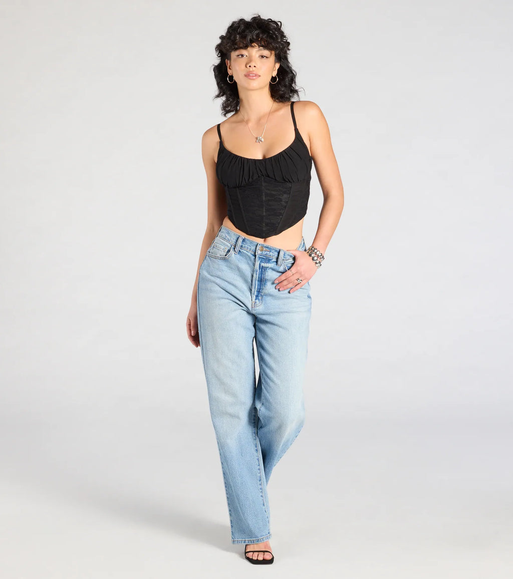 Major Impression Lace-Up Corset Top
