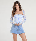 Sweetly Romantic Floral Lace Crop Top