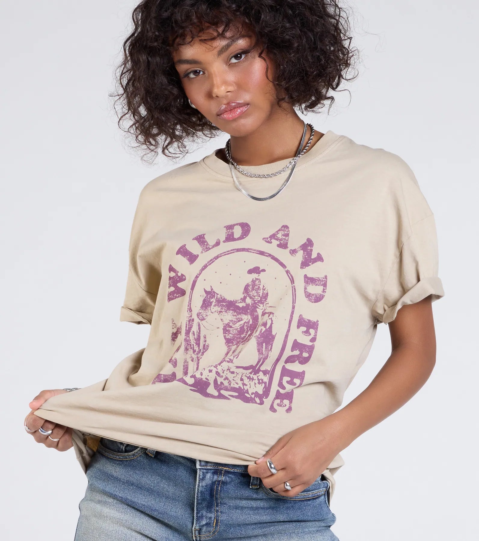 Stay Wild Oversized Graphic Tee