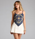 Sweetest Of All Paisley Crop Top