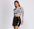 Miss Extra Mesh Crop Top