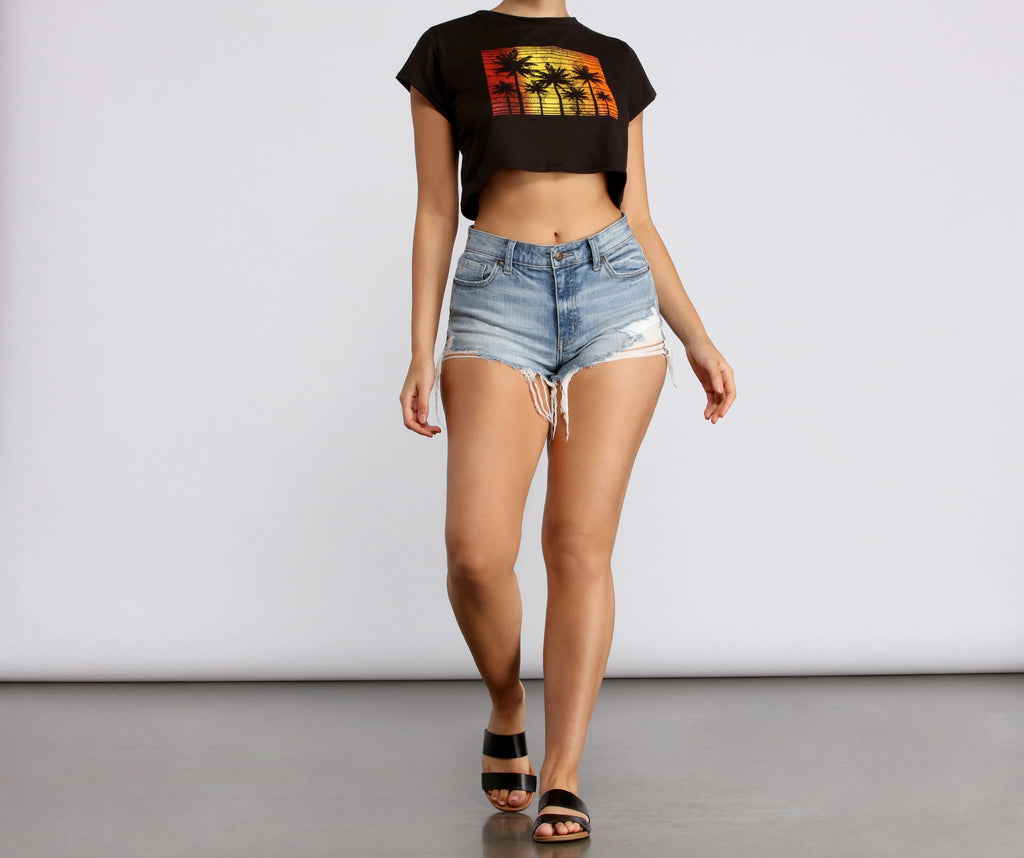 Watch the Sunset Crop Top