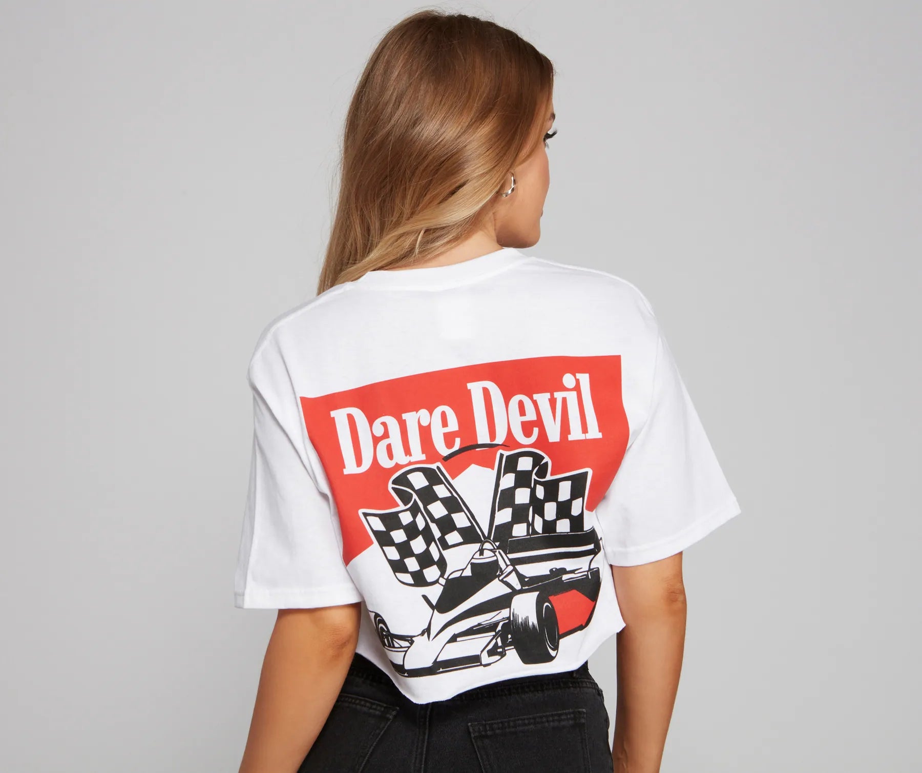 Daredevil Racing Graphic Crop Top