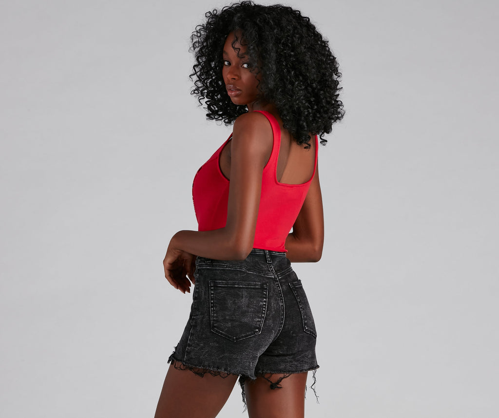 Hit The Road Graphic Bustier