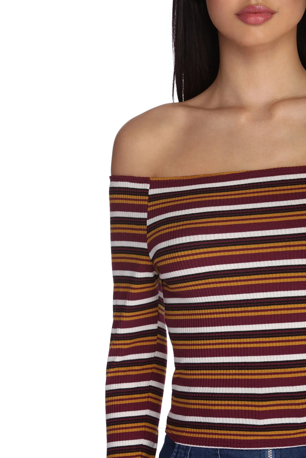 All That Stripe Crop Top