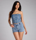 Major Hottie Lace-Up Flame Tube Top