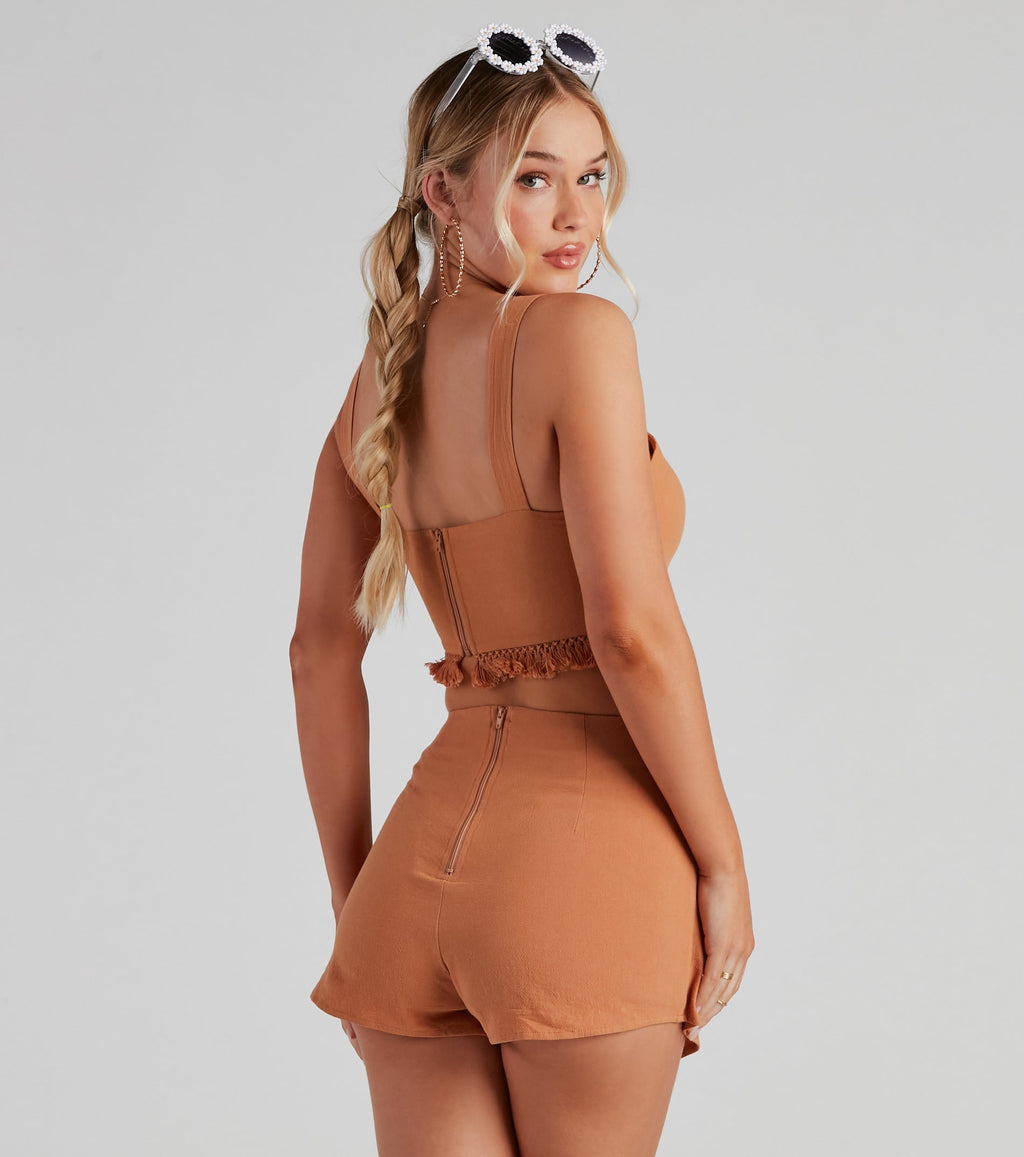 Come Away With Me Cotton Crop Top
