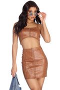 Slither With Sass Crop Top