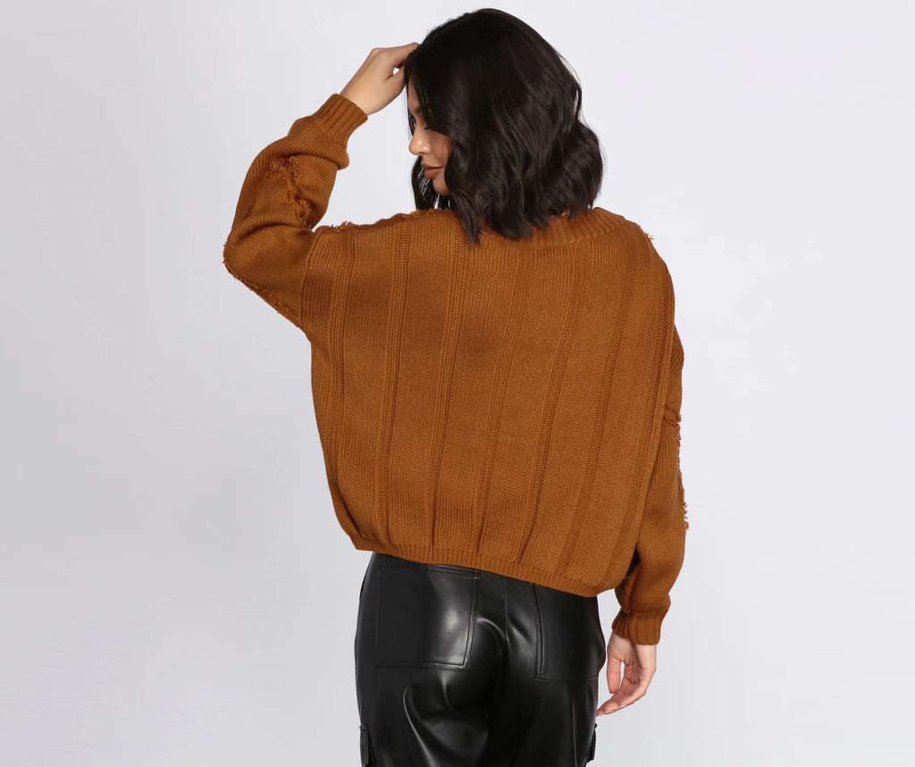 All In The Deets Fringe Pullover