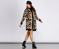 Long-Line Leopard Cardigan