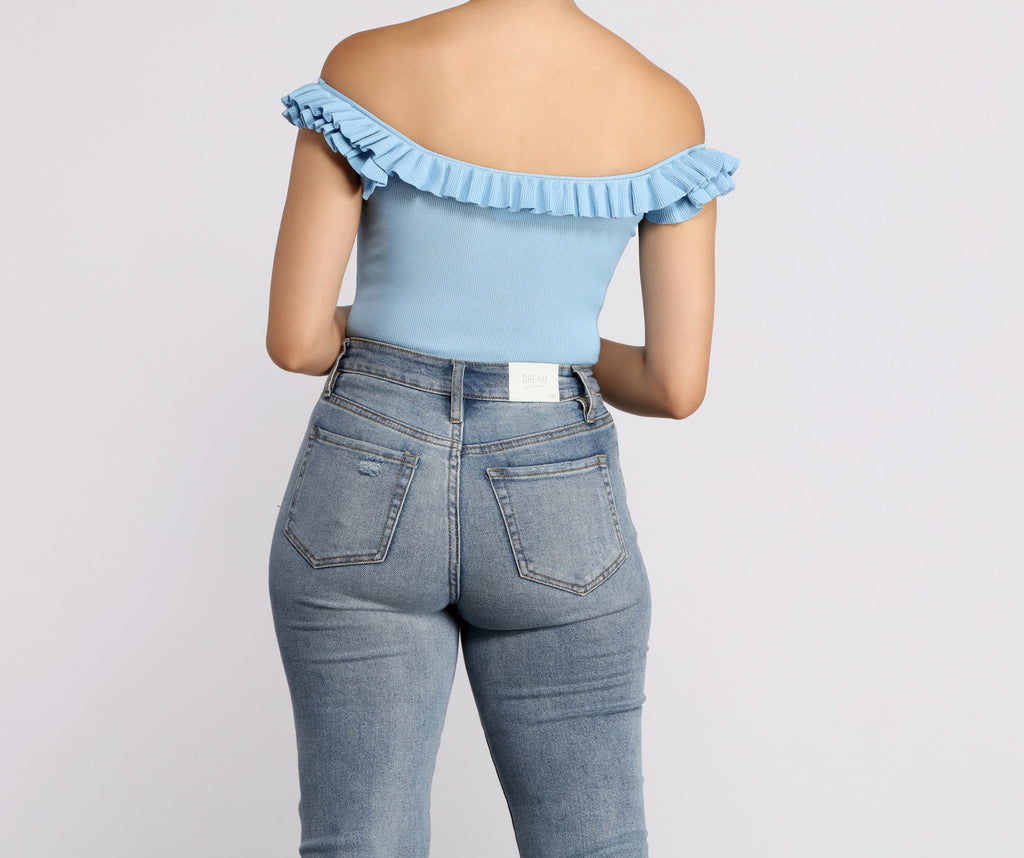 Miss Pretty Ruffle Crop Top