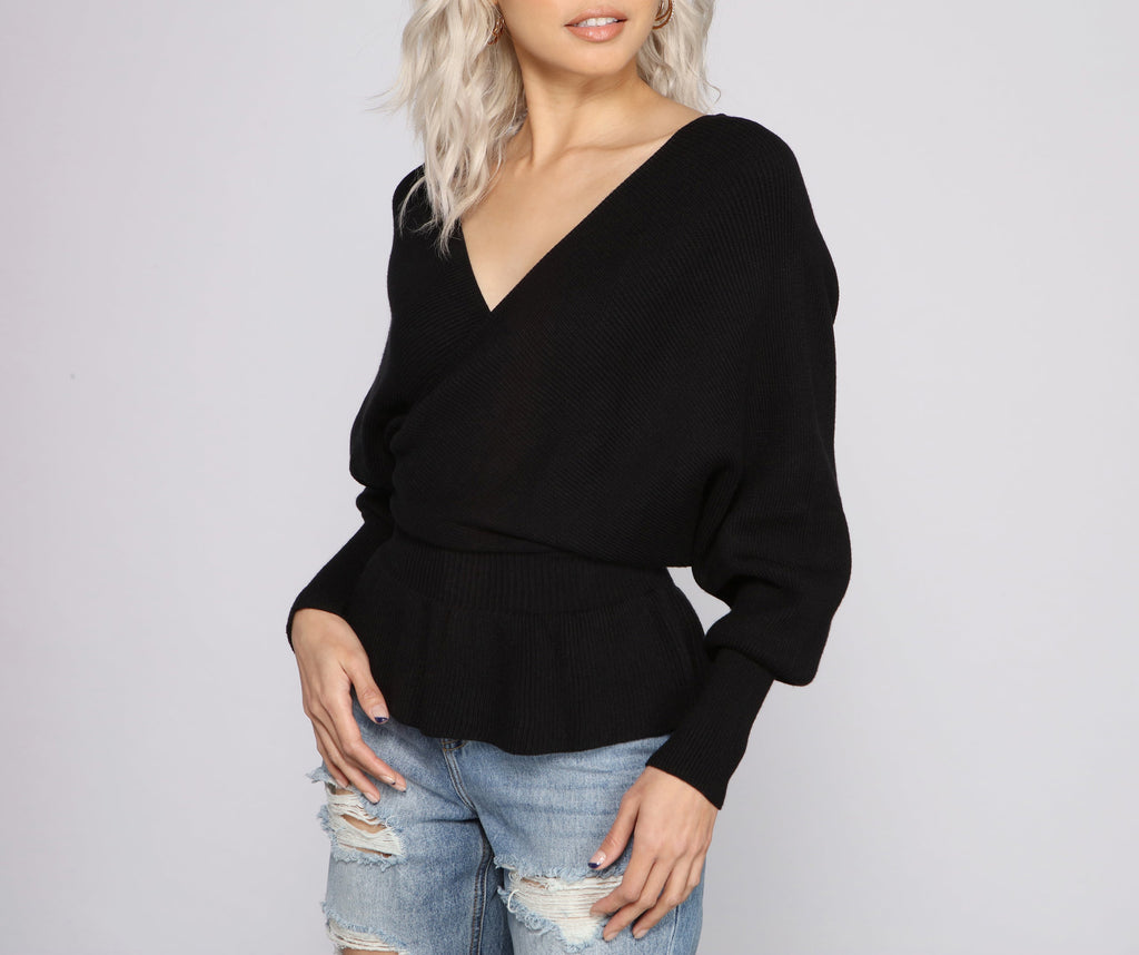 Cozy And Casual Peplum Sweater