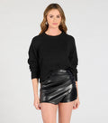 Comfiest Cutie Long Sleeve Waffle Knit Sweater