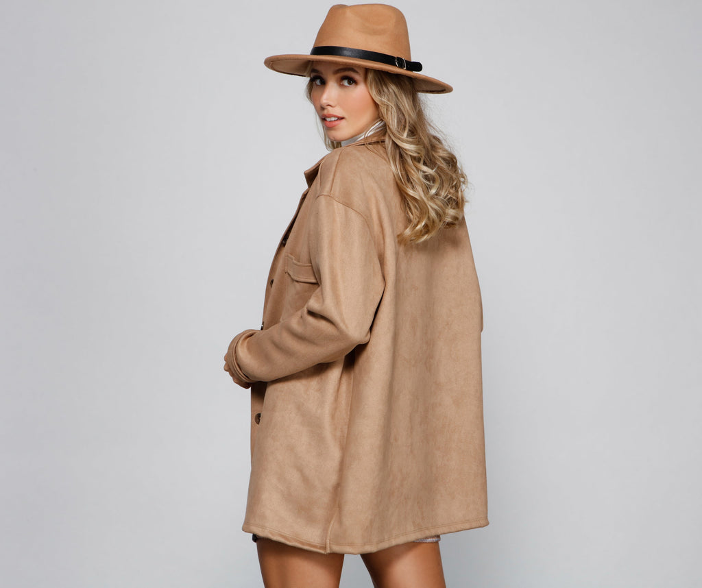 So Smooth Faux Suede Shacket