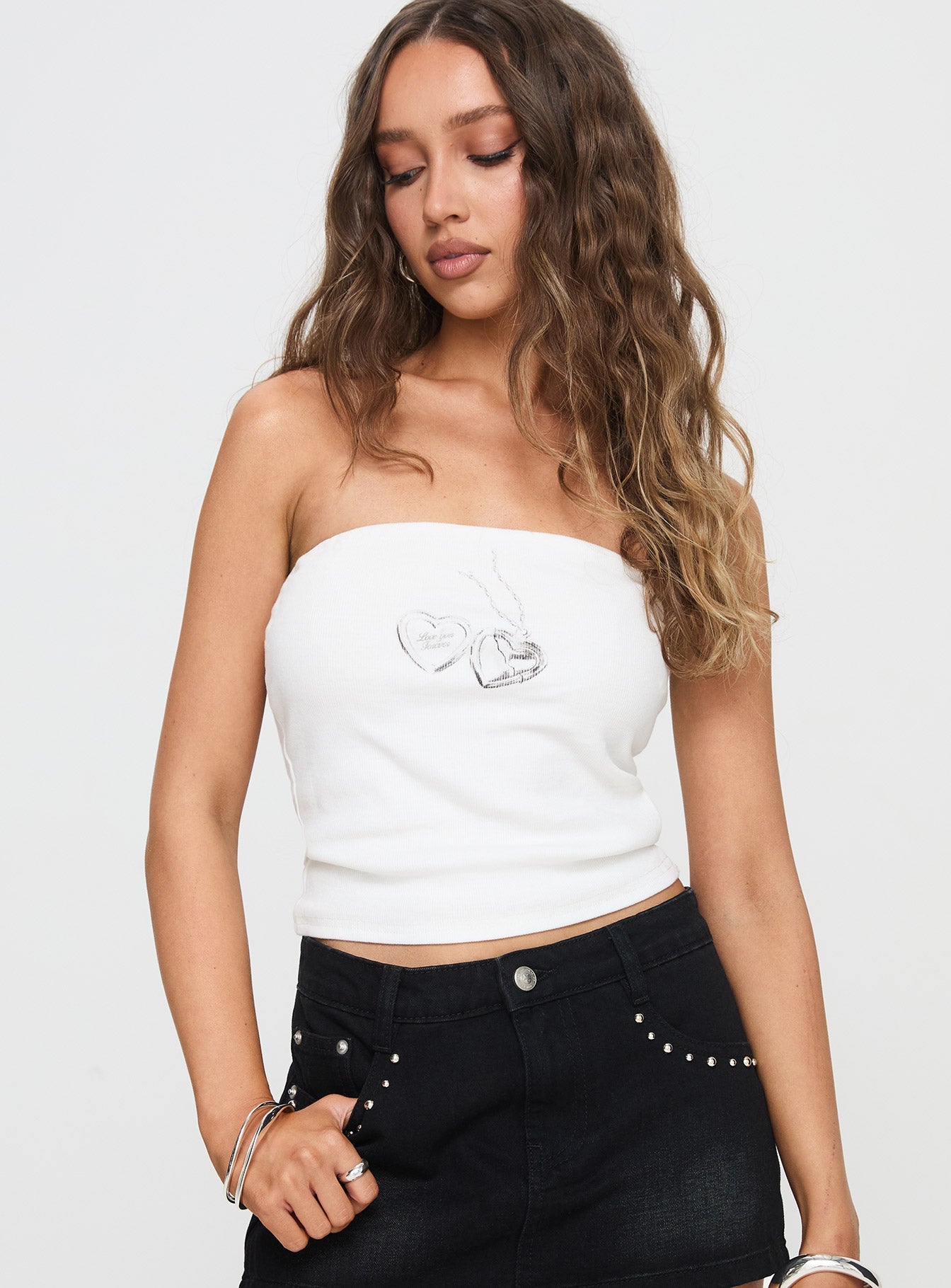 Galen Top White