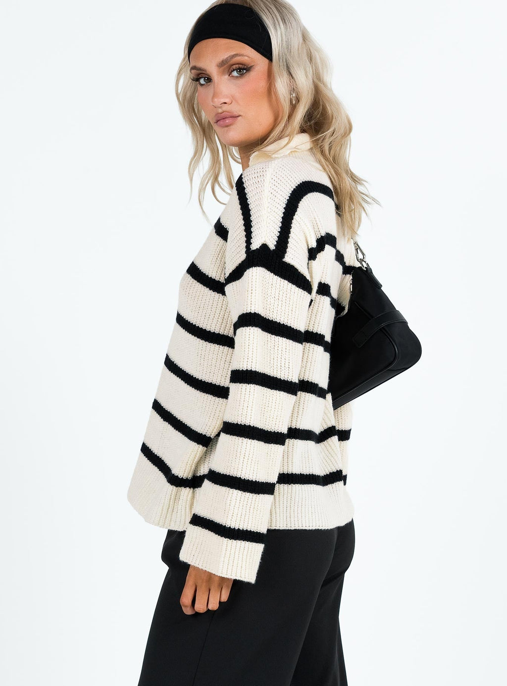 Forte Knit Sweater Black / Cream