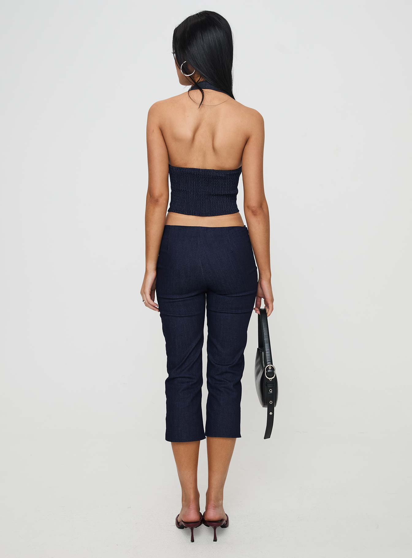 Nasya Halter Top Indigo