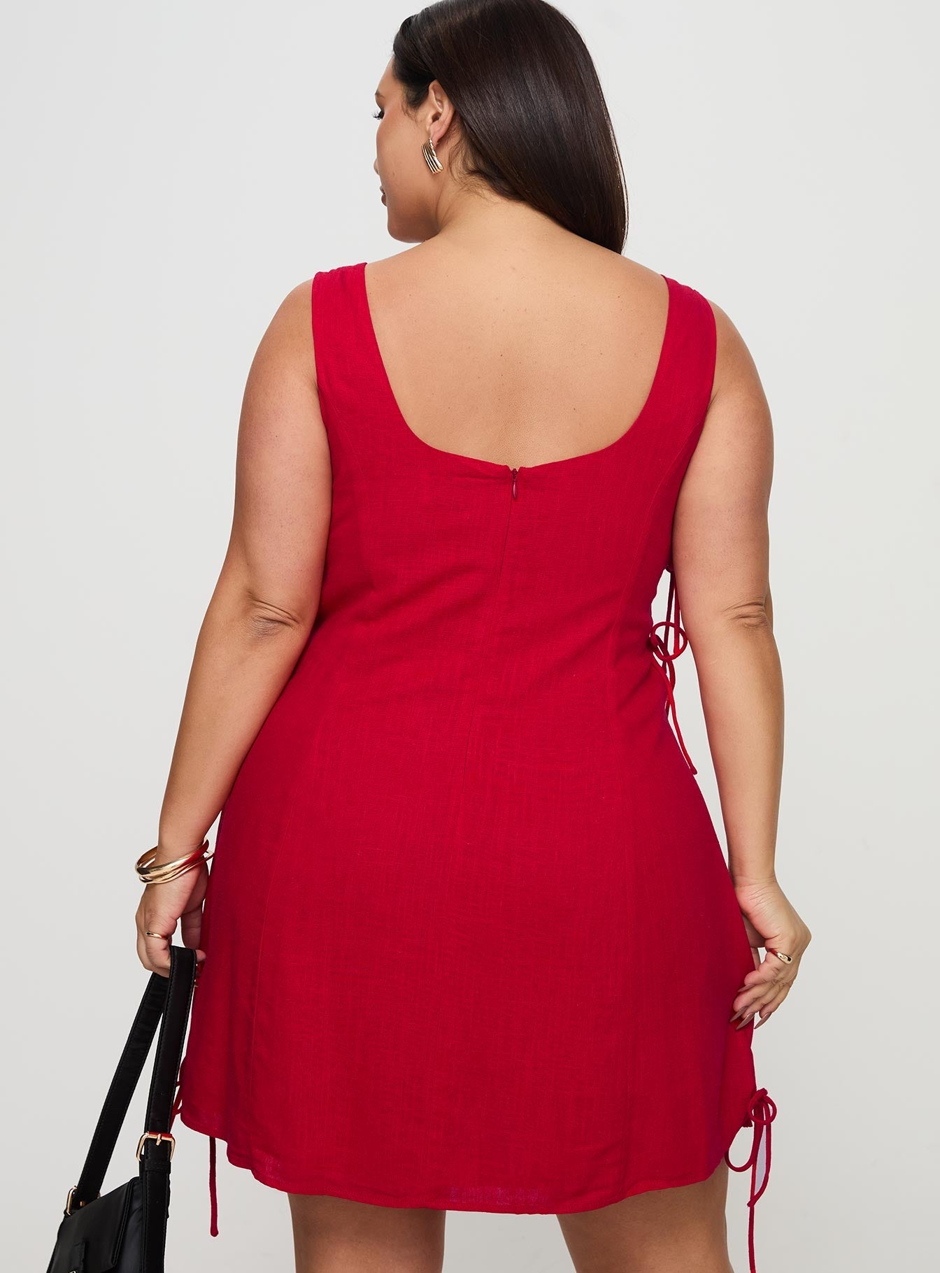 Play It Again Mini Dress Red Curve
