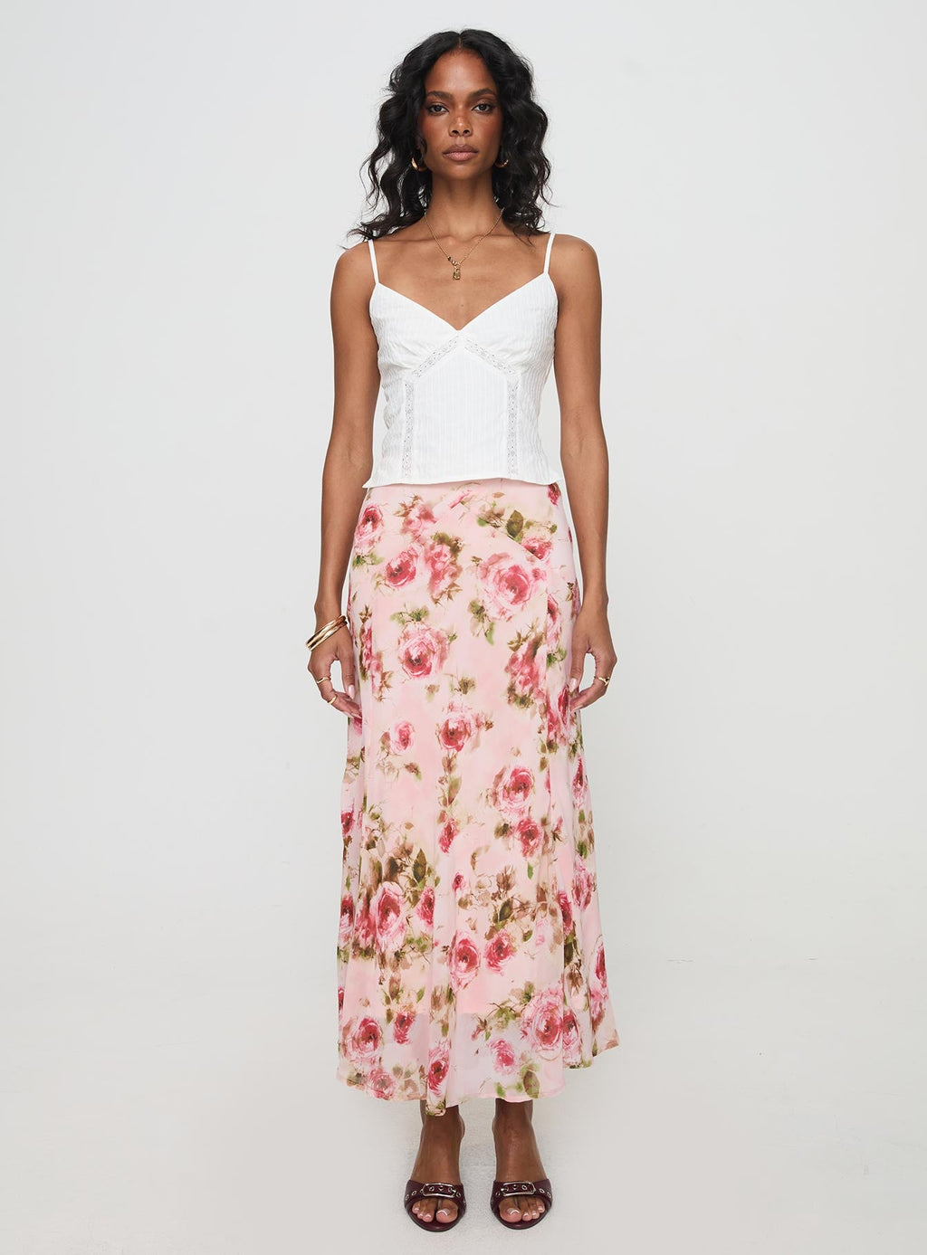 Rusha Cami Top White