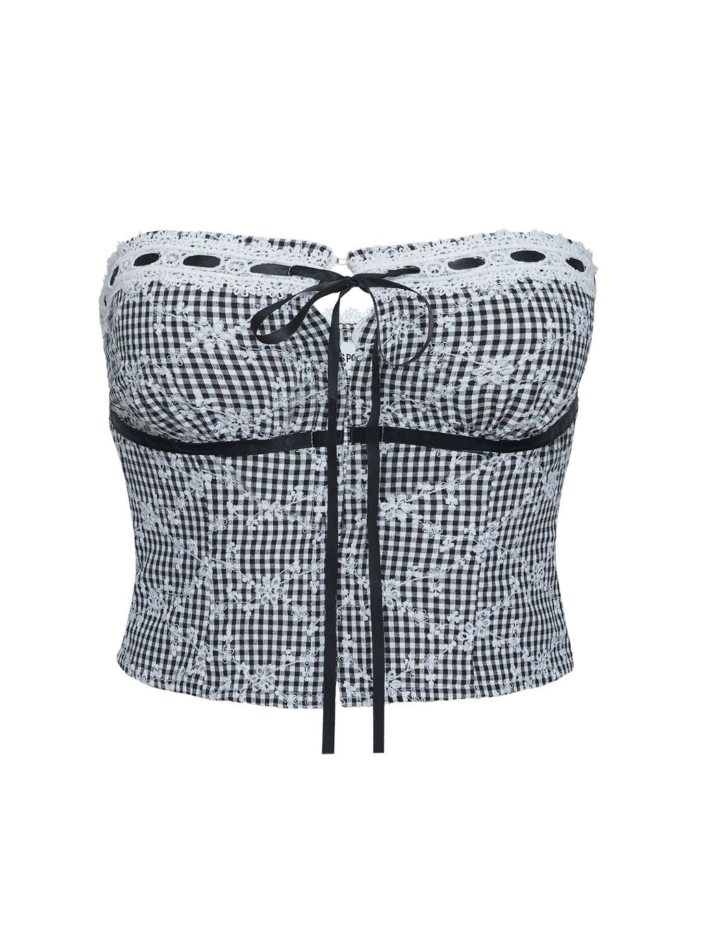 Dill Strapless Top Black