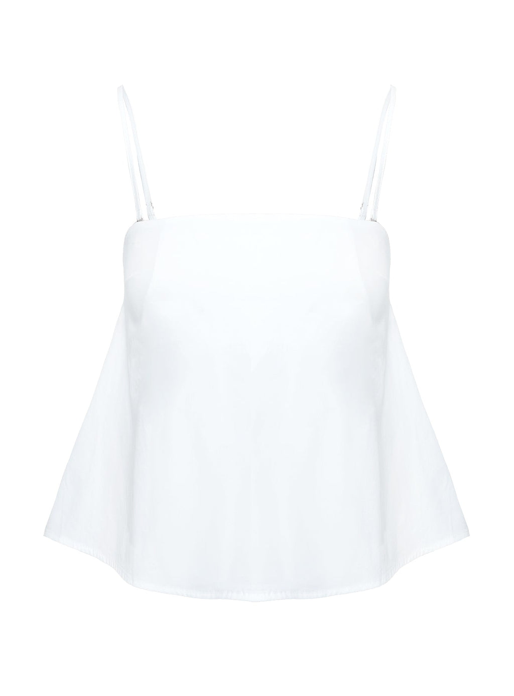 Trapeze Strapless Top White